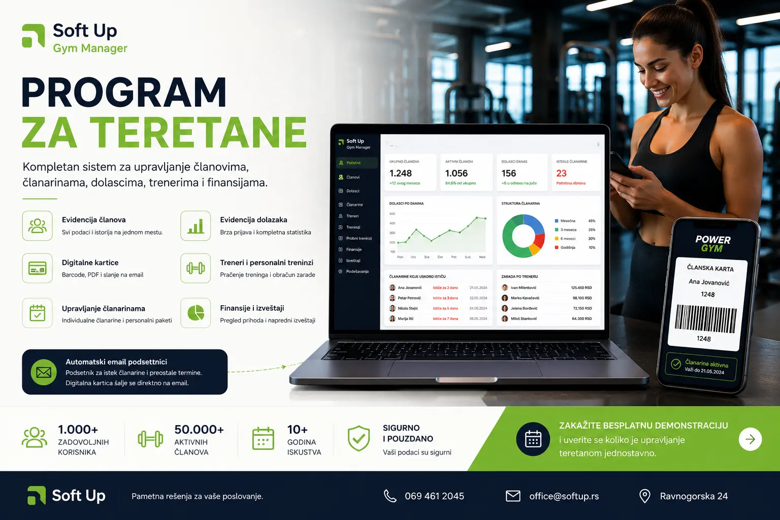 program za teretane